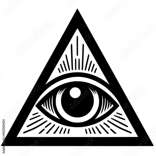 One-eyed triangle symbol