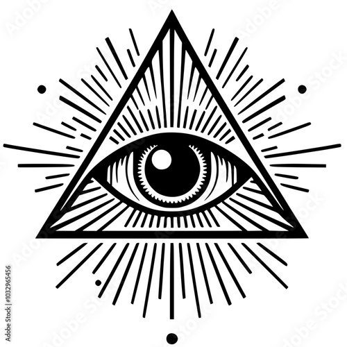 One-eyed triangle symbol