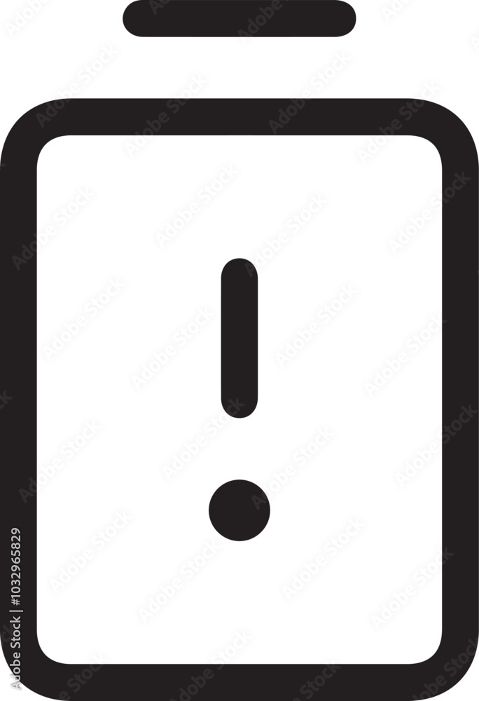 Warning signal icon symbol vector image
