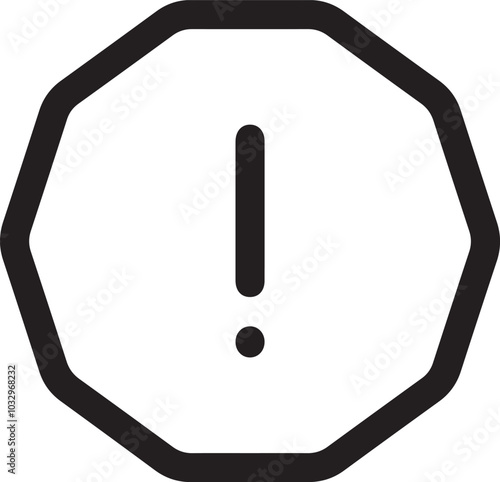 Warning signal icon symbol vector image
