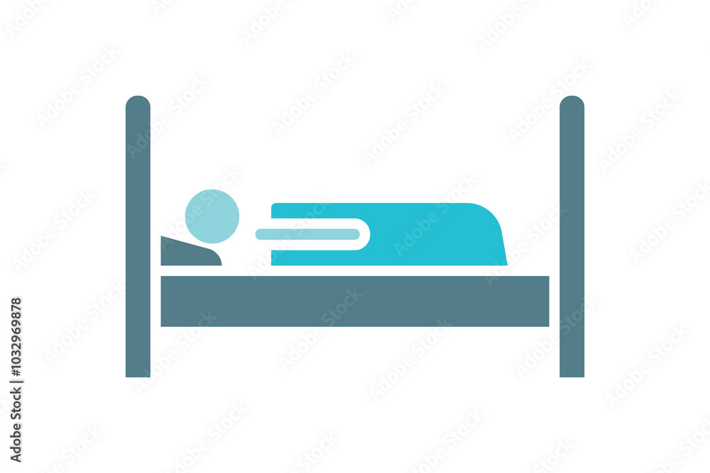 Patient icon. solid icon style. icon related to medical. health elements vector illustration Patient icon. solid icon style. icon related to medical. health elements vector illustration