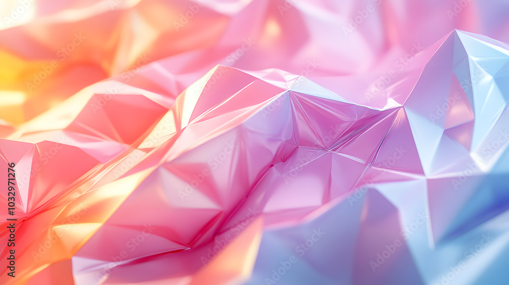 Elegant Abstract Pastel Background Showcasing Refined Low Poly Design for Modern Art Projects Elegant Abstract Pastel Background Showcasing Refined Low Poly Design for Modern Art Projects