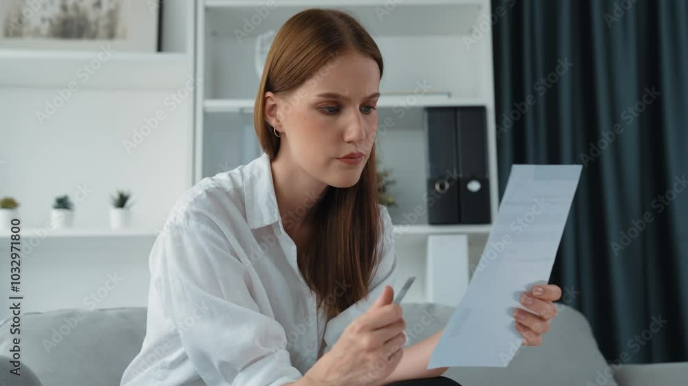 Woman calculate debt pile of bills from online shopping on internet marketplace as modern lifestyle and use credit card for online payment from wallet protected by prim cyber security software Woman calculate debt pile of bills from online shopping on internet marketplace as modern lifestyle and use credit card for online payment from wallet protected by prim cyber security software