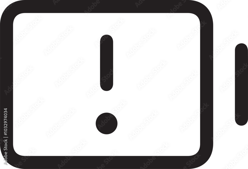 Warning signal icon symbol vector image
Warning signal icon symbol vector image