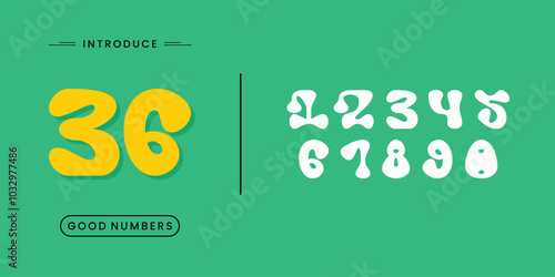 Vector creative color geometry shapes' numerals. font alphabet vector illustrations.