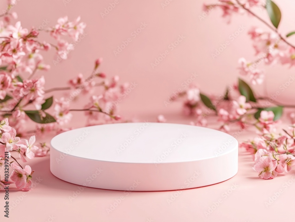 Flat Design of a Round, White Smart Home Device