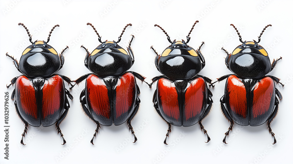 Obraz premium Beetle insect isolated on a white background