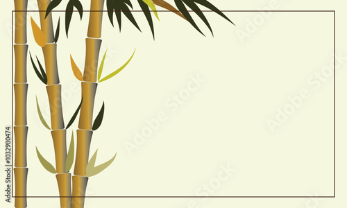 background bamboo natural color vector design