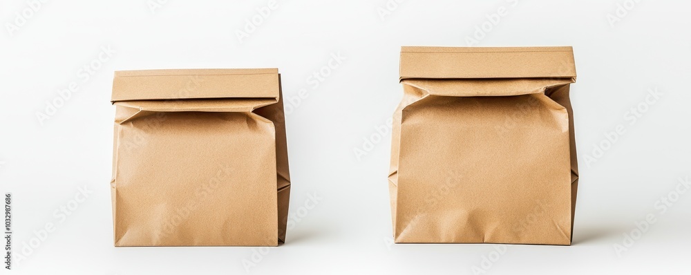 Minimalist Brown Paper Bag Template for Packaging Use Minimalist Brown Paper Bag Template for Packaging Use