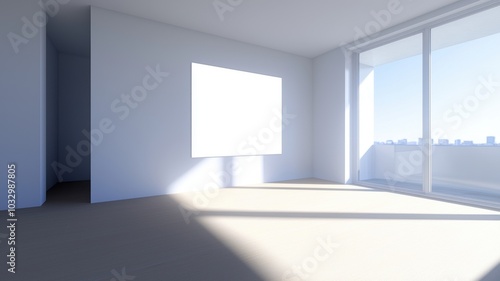 Bright and Spacious Living Room with Large Window