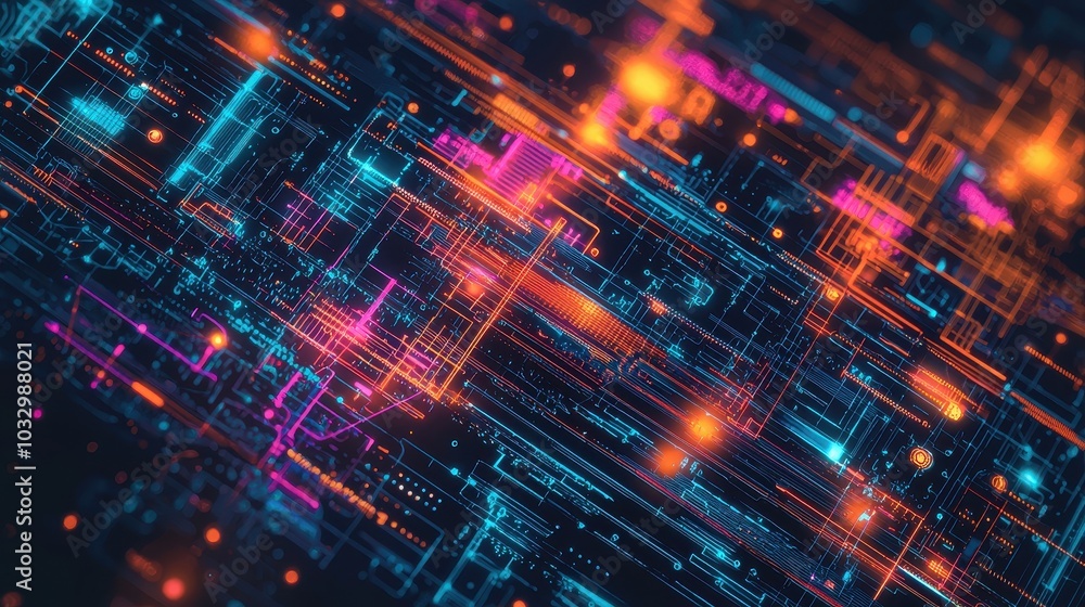 Vibrant Digital Technology Circuit Wallpaper Abstract Design Vibrant Digital Technology Circuit Wallpaper Abstract Design