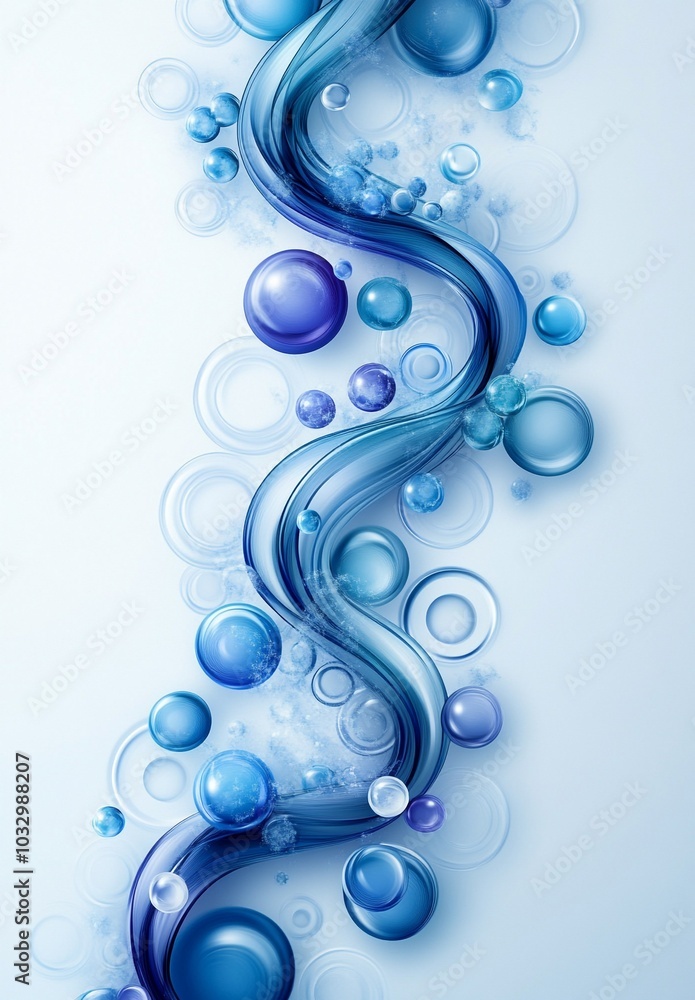 Captivating Fluid Abstraction with Swirling Bubbles and Ethereal Gradients Captivating Fluid Abstraction with Swirling Bubbles and Ethereal Gradients