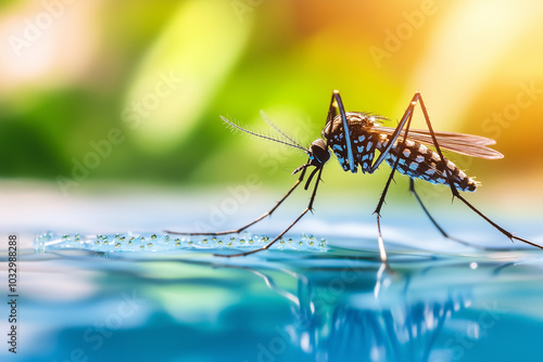 Mosquitoes in Serene Settings