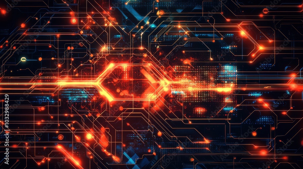 Futuristic Digital Wallpaper with Sleek Technology Design Futuristic Digital Wallpaper with Sleek Technology Design