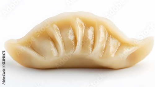 Chinese dumpling on white background. 