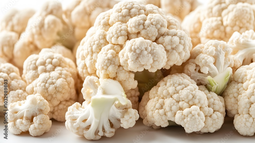 fresh cauliflower isolated on a white background. fresh cauliflower isolated on a white background.