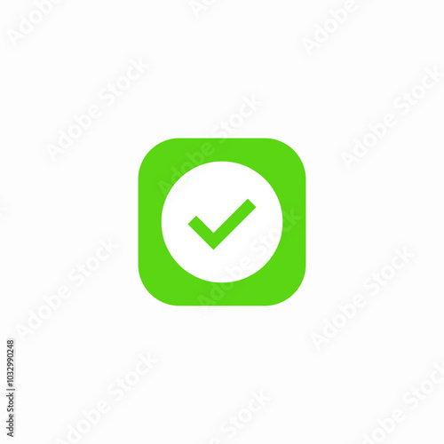 check mark icon sign vector