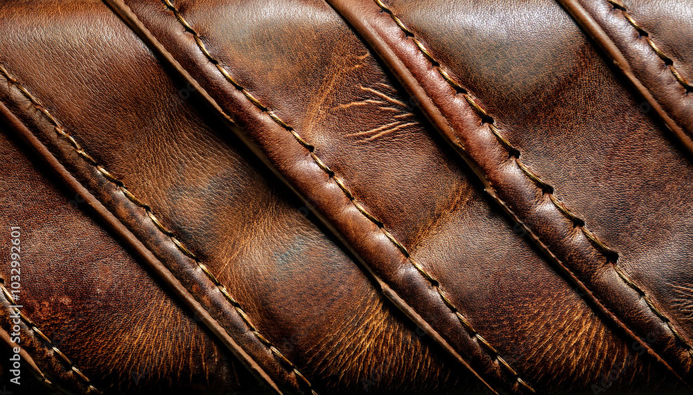 Grunge and old leather texture with dark edges of brown color, close up Grunge and old leather texture with dark edges of brown color, close up