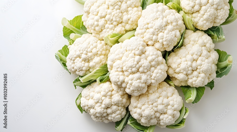 fresh cauliflower isolated on a white background. fresh cauliflower isolated on a white background.