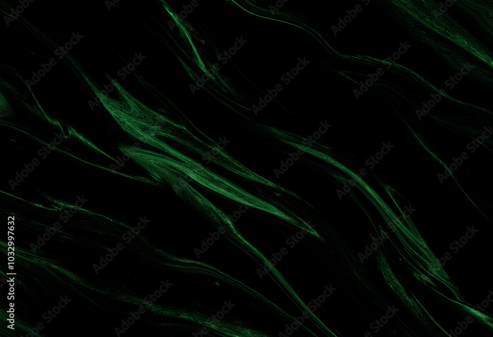 Obraz premium Black green marble oil ink liquid swirl texture for do ceramic counter dark abstract light background tile marble natural for interior decoration and outside.