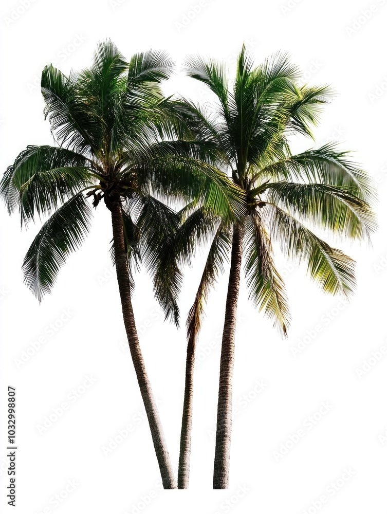 Obraz premium Tropical Palm Tree Island Paradise
