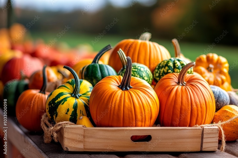 A farm stand displaying a variety of colorful pumpkins and gourds, ready for the fall season A farm stand displaying a variety of colorful pumpkins and gourds, ready for the fall season