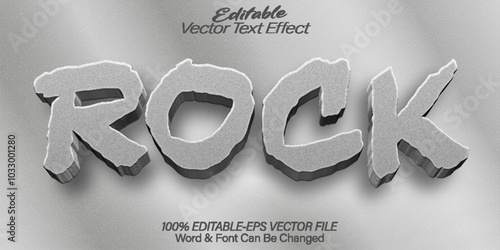 Rock Vector Text Effect Editable Alphabet Black Rock Charcoal Marble Mining Stone