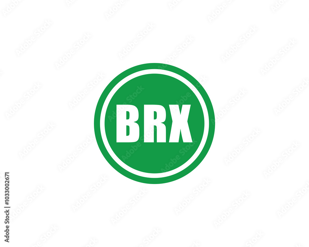 B R X logo design vector template. B R X B R X logo design vector template. B R X