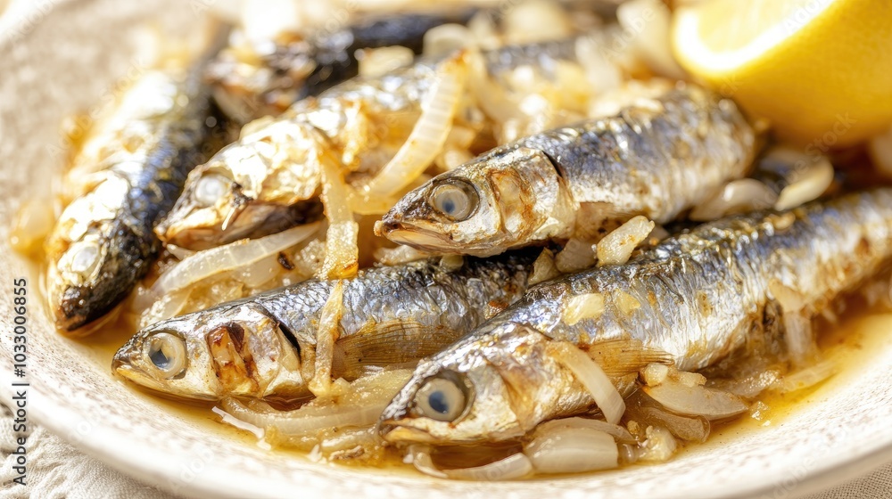 Marinated Sardines in Saor with Onions and Lemon Marinated Sardines in Saor with Onions and Lemon