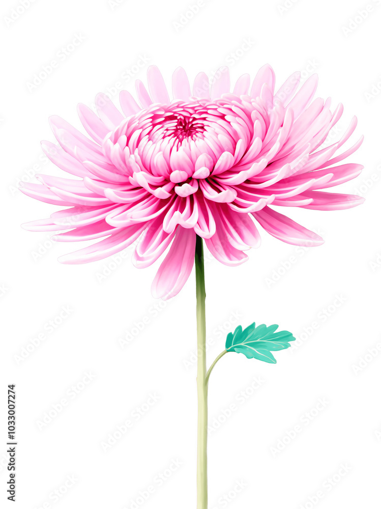 Pink chrysanthemum hand drawn paint art illustration painting isolated white background transparent png Pink chrysanthemum hand drawn paint art illustration painting isolated white background transparent png