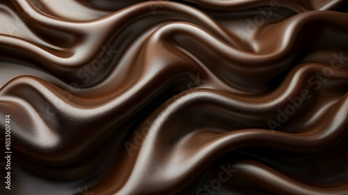 Abstract Brown Wavy 3D Background