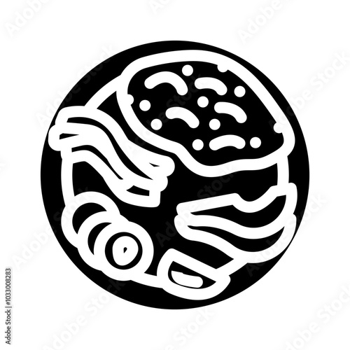 healthy die ayurveda glyph icon vector. healthy die ayurveda sign. isolated symbol illustration