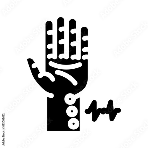 pulse diagnosis ayurveda glyph icon vector. pulse diagnosis ayurveda sign. isolated symbol illustration
