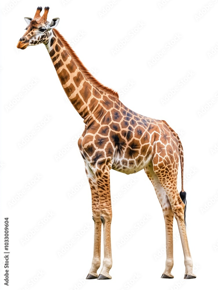 Fototapeta premium Striking Giraffe Portrait