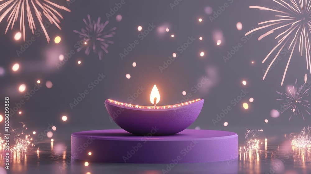 Banner design for diwali festival and podium,Diwali light decoration candle with fireworks,Stage,Product display Showcase design sparkle background,Deepavali,Dipavali,3D podium illustration. Banner design for diwali festival and podium,Diwali light decoration candle with fireworks,Stage,Product display Showcase design sparkle background,Deepavali,Dipavali,3D podium illustration.