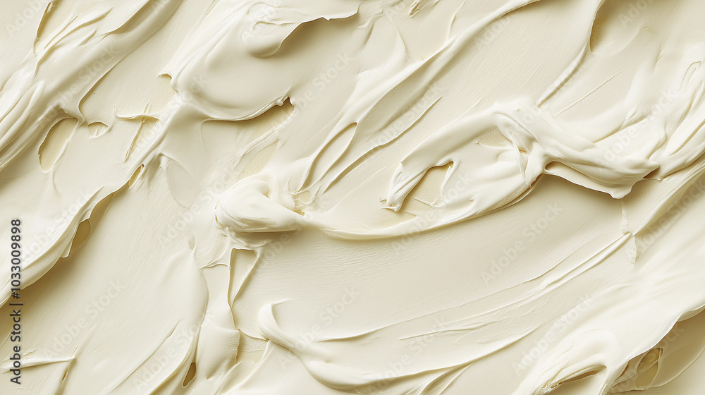 a close-up, top-down view of vanilla cream emulsion paint, with a texture reminiscent of a paint roller having just applied it to a wall, texture background a close-up, top-down view of vanilla cream emulsion paint, with a texture reminiscent of a paint roller having just applied it to a wall, texture background