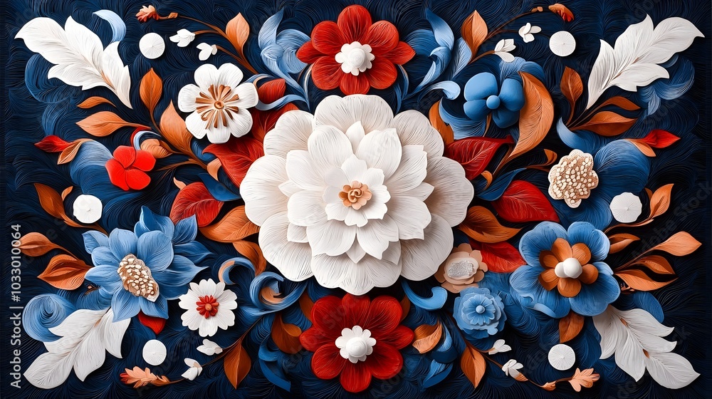 custom made wallpaper toronto digitalIntricate Geometric Paper Cut Persian Rug Design with Ornamental Patterns for Elegant Home Decor and Textile Applications