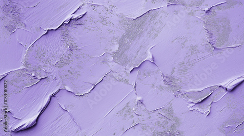 a close-up, top-down view of violet emulsion paint, with a texture reminiscent of a paint roller having just applied it to a wall, texture background
