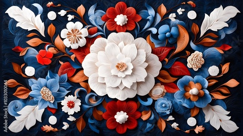Wallpaper Mural Intricate Geometric Paper Cut Persian Rug Design with Ornamental Patterns for Elegant Home Decor and Textile Applications Torontodigital.ca