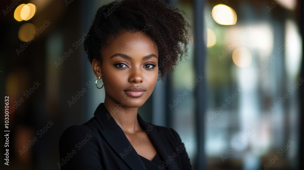 Professional African Businesswoman in High-Quality Isolated Stock Photograph Professional African Businesswoman in High-Quality Isolated Stock Photograph