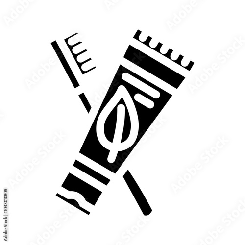 herbal paste ayurveda glyph icon vector. herbal paste ayurveda sign. isolated symbol illustration