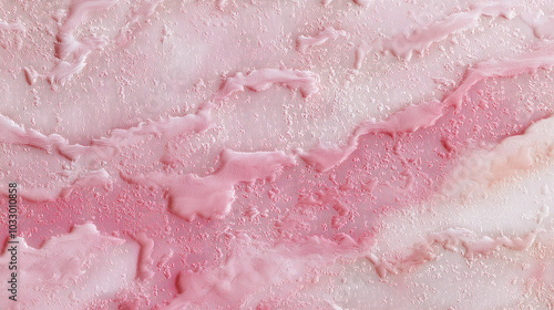 a close-up, top-down view of watercolor texture background: a single pink watercolor wash applied on flat textured paper, texture background