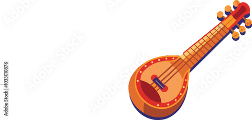 sarod instrument easy drawing illustration