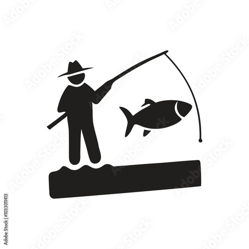 Foto Gone Fishing Icon, Fishing icon, Fly fishing icon, gone fishing inspirational qu