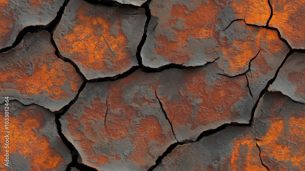 cracked rusty metal texture: close-up view of a cracked, rusty metal surface, texture background cracked rusty metal texture: close-up view of a cracked, rusty metal surface, texture background