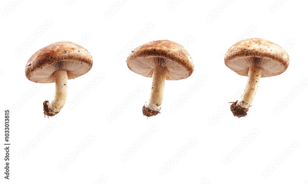 Mushrooms on transparent background Mushrooms on transparent background