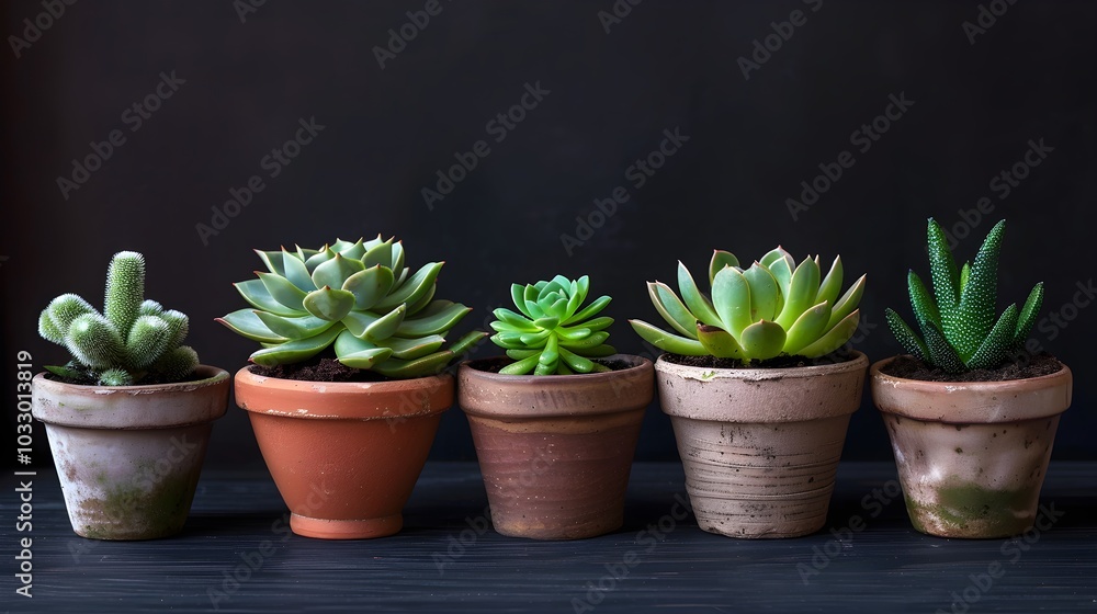 Fototapeta premium plants pots