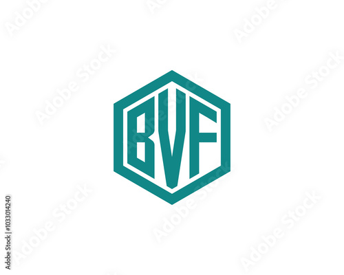 BVF logo design vector template. BVF