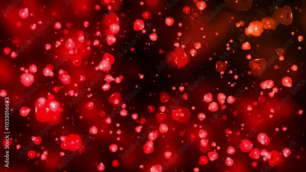 An abstract artistic depiction of red petals floating against a vibrant red background The image is filled with energy and movement perfect for dynamic and expressive themes An abstract artistic depiction of red petals floating against a vibrant red background The image is filled with energy and movement perfect for dynamic and expressive themes