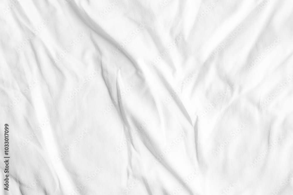 Close up white wrinkled fabric texture rippled surface and background, Soft focus. Close up white wrinkled fabric texture rippled surface and background, Soft focus.